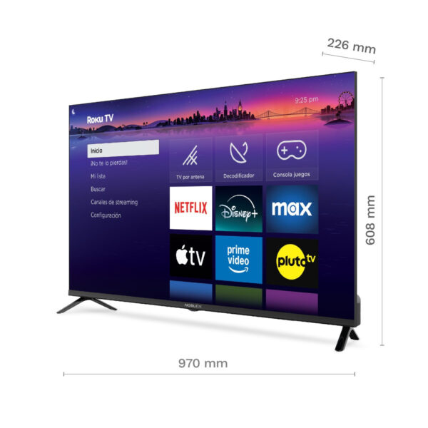 TV LED 43 NOBLEX DB43X3100 SMART/ROKU - Imagen 2