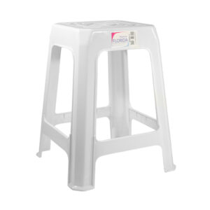 BANQUETA PLASTICA FLORIDA MACAO BLANCA