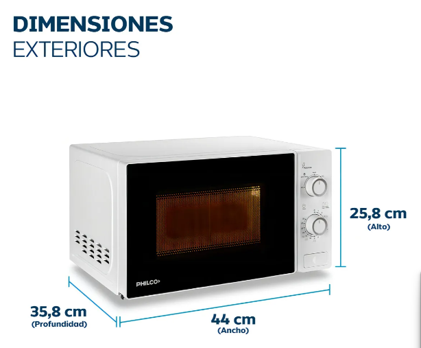 MICROONDAS PHILCO MPHRW20UAP 20LTS MECAN - Imagen 3