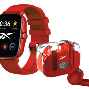 RELOJ REEBOK SPORT C/AURICULARES ROJO