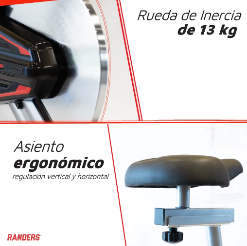 BICICLETA FIJA RANDERS ARG-874SP SPINNIN - Imagen 2