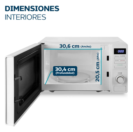 MICROONDAS PHILCO MPHDW20UAN 20LTS DIGIT - Imagen 5